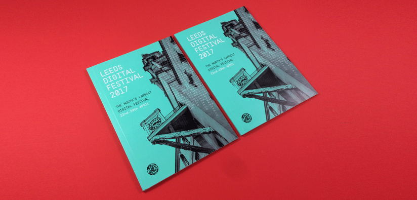 Event programme printing for Leeds Digital Festival
