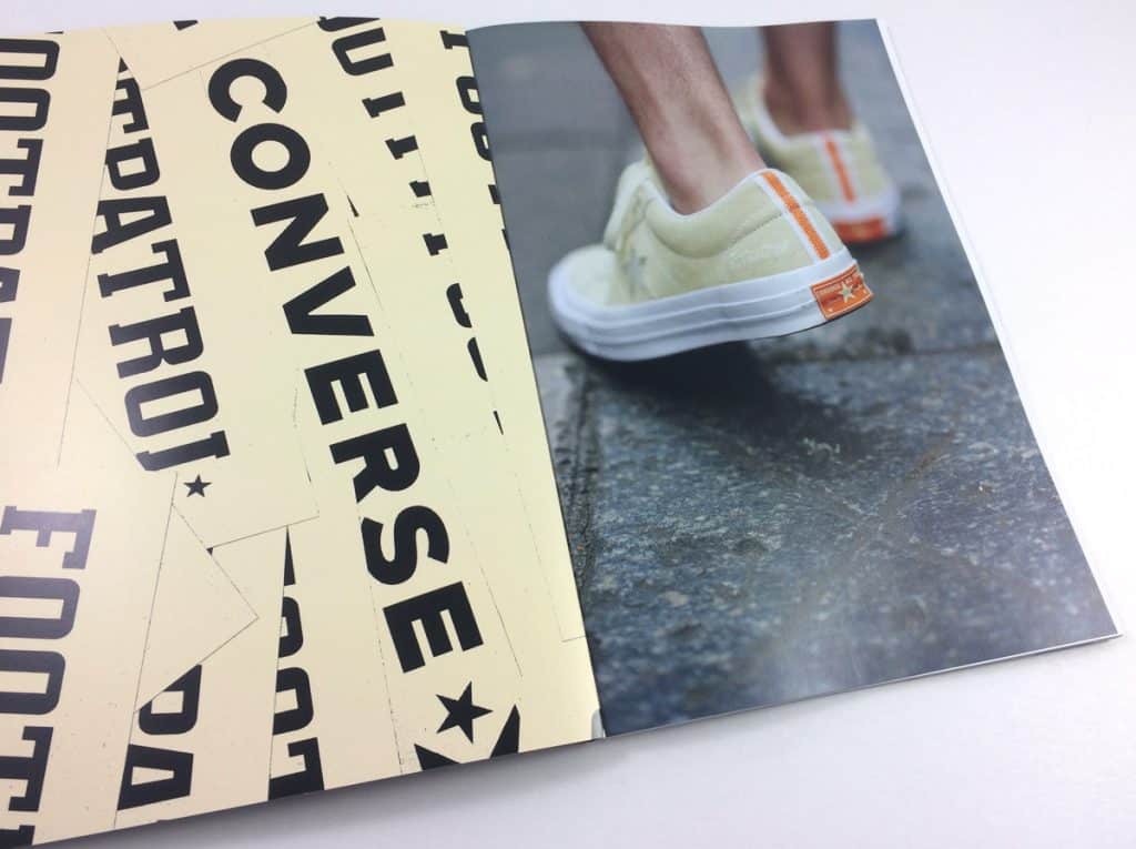 Footpatrol Converse skate zine printing