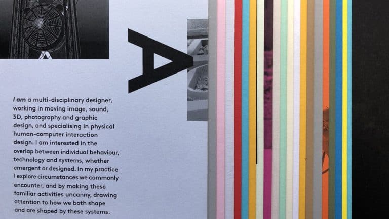 RCA Colorplan degree show collection