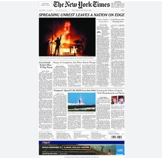 Newspaper Design for Print: New York Times