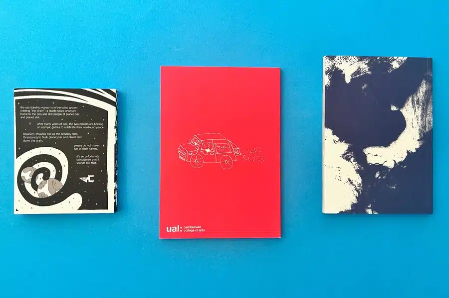 Custom illustrated back covers printed by Ex Why Zed