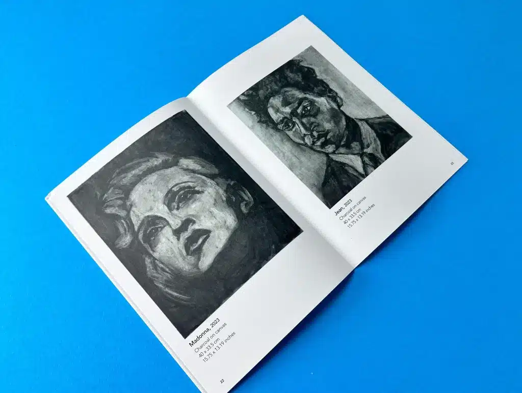 Uncoated paper finish of Lovers and Enemies interior pages.
