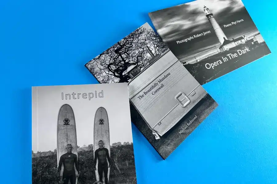Monochromatic book cover design with shades and tones of a single colour