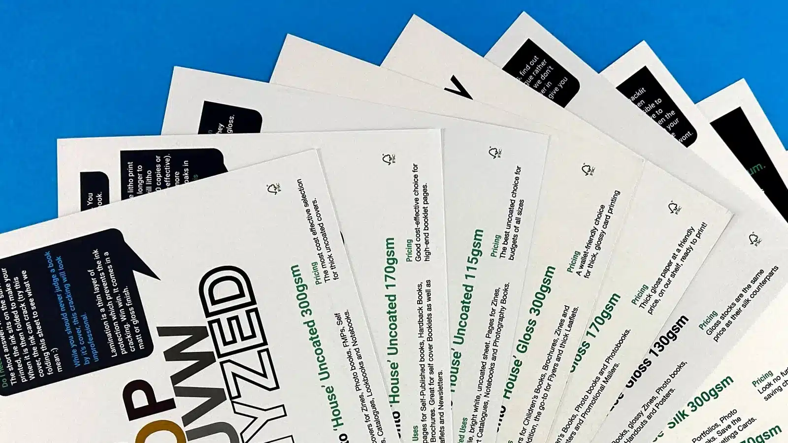 Order Free Paper Sample Packs from Ex Why Zed