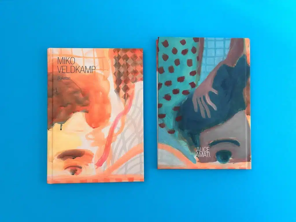 Cover design of Miko Veldkamp: Buketan, featuring vibrant colours and matt lamination.