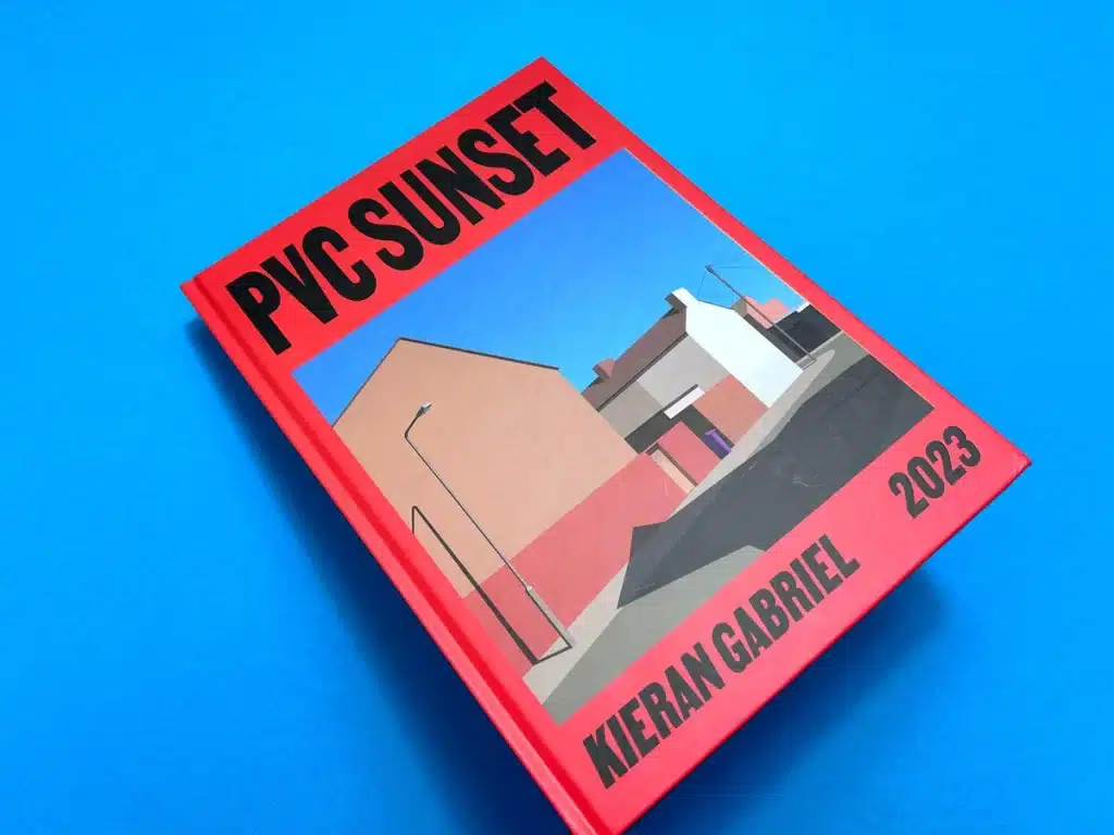 Cover of PVC Sunset, a premium illustrated art book printed by Ex Why Zed for Kieran Gabriel, featuring case-bound design with silk stock pages