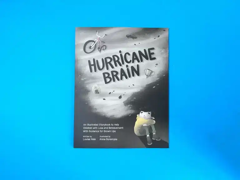 Hurricane Brain children’s book cover with mental health themes