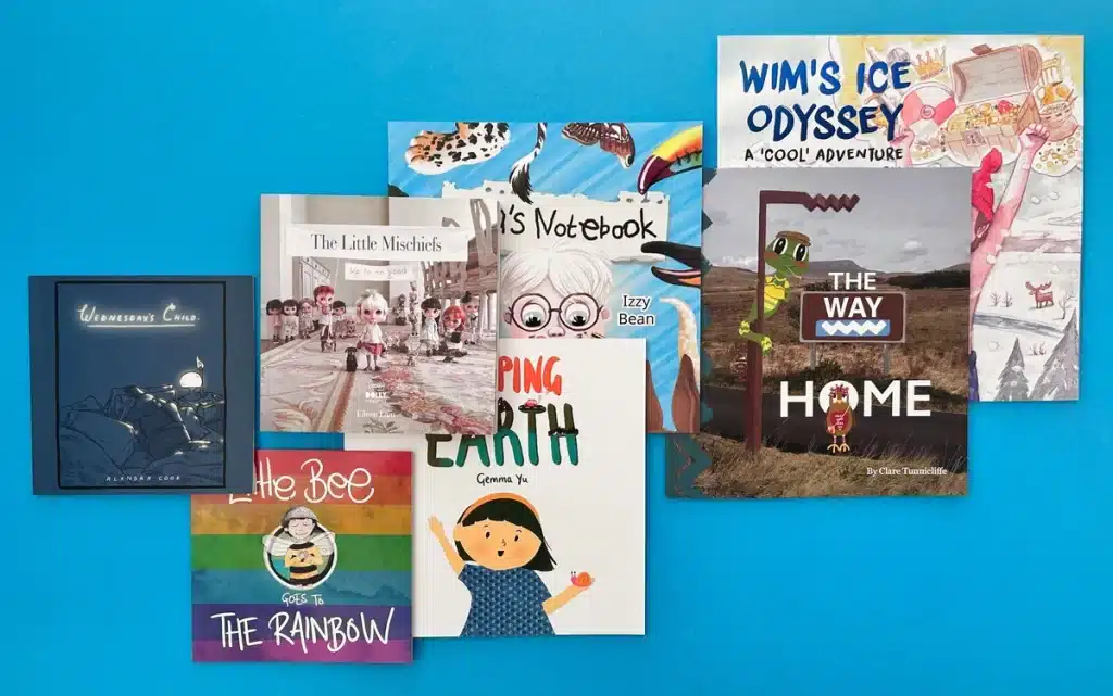 Perfect bound children's book showing durable and professional binding