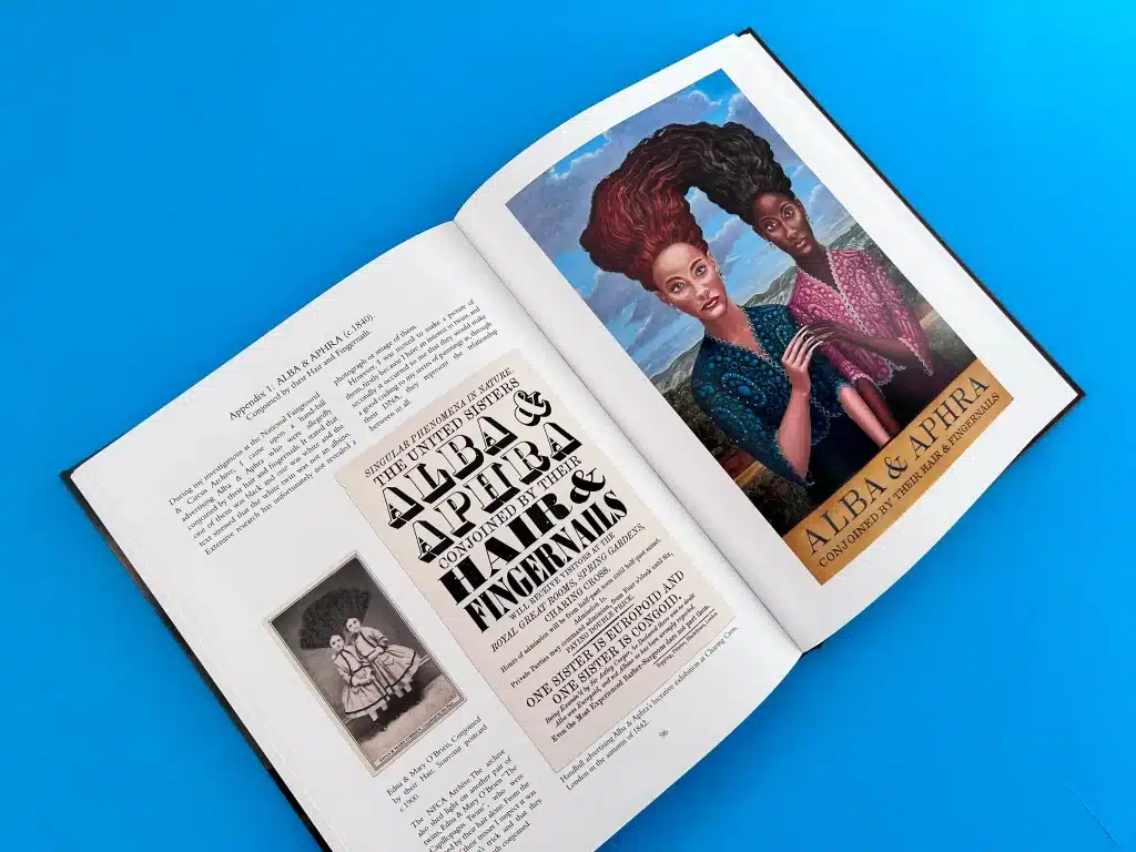 Case-bound hardcover of 21 Remarkable People with matt lamination.