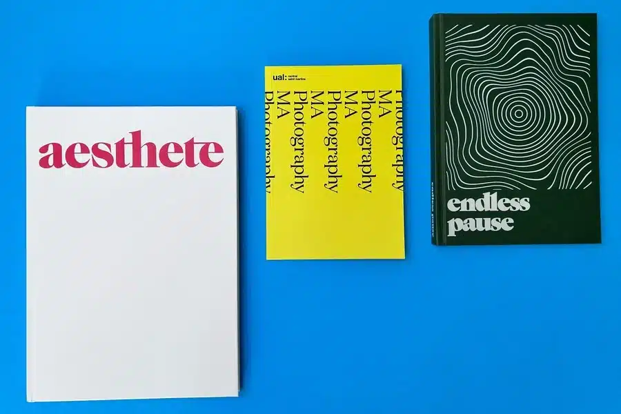 Book covers where typography is the primary design element.