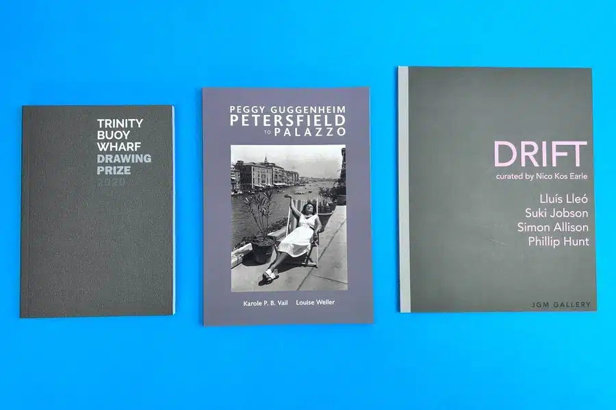 Book covers featuring clean, professional sans-serif fonts.
