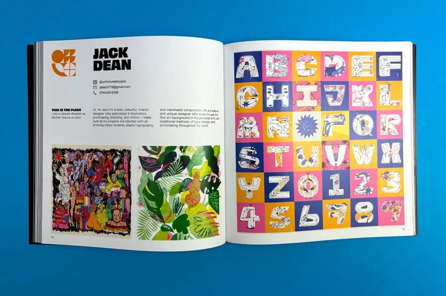 A comic book artist inking a page with detailed illustrations.