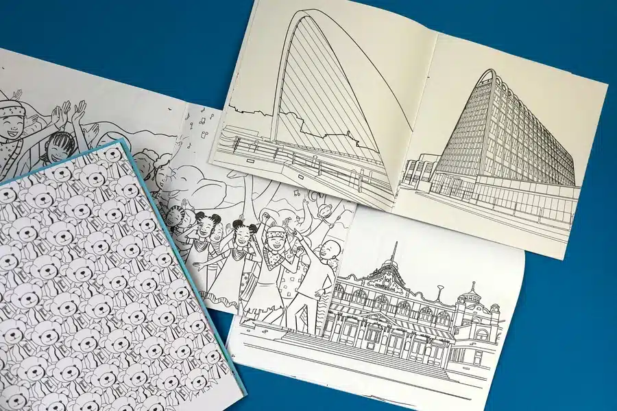 A high-resolution coloring book page with bold, crisp black line art ready for printing.