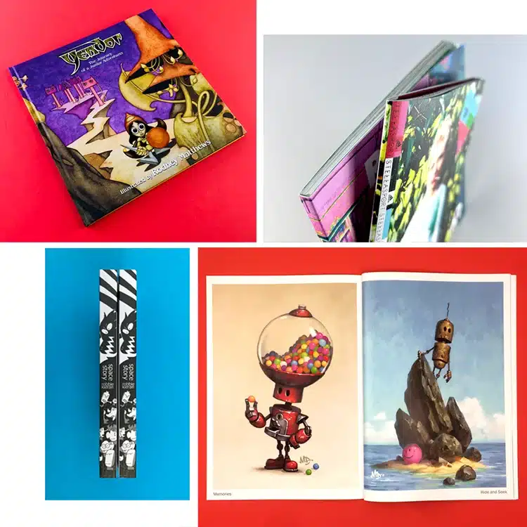 A collection of comic books