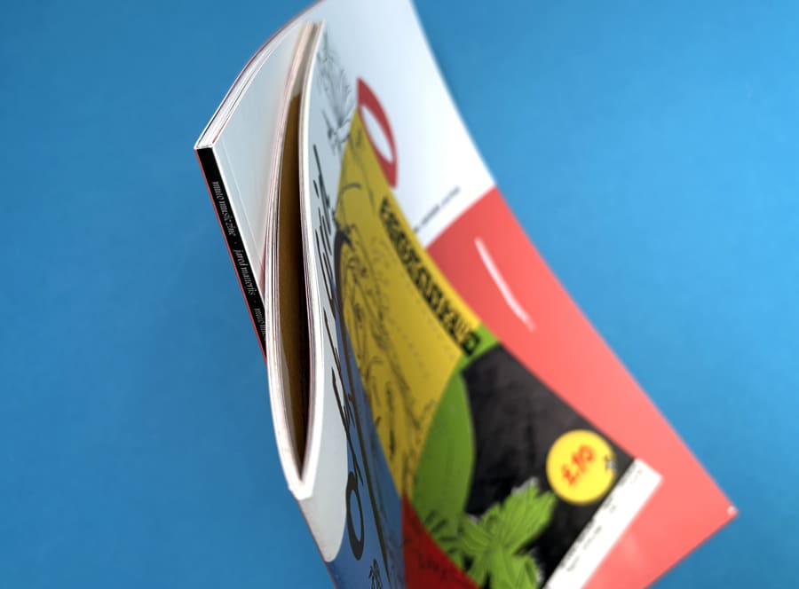 Magazine binding options – saddle stitch versus perfect binding