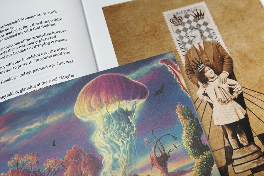 Textured uncoated paper for magazine printing example
