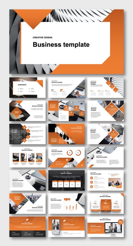 Corporate business newsletter template with dual-column design and professional formatting