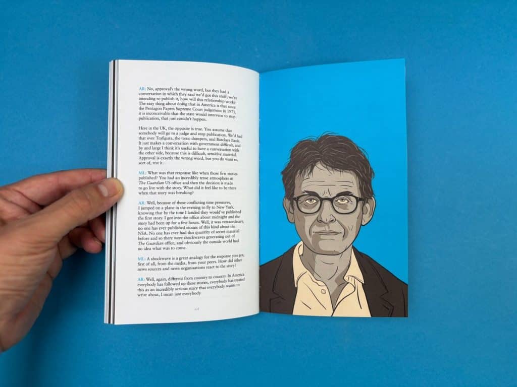 Design-inspired poetry book pages with image and typography printed at Ex Why Zed.
