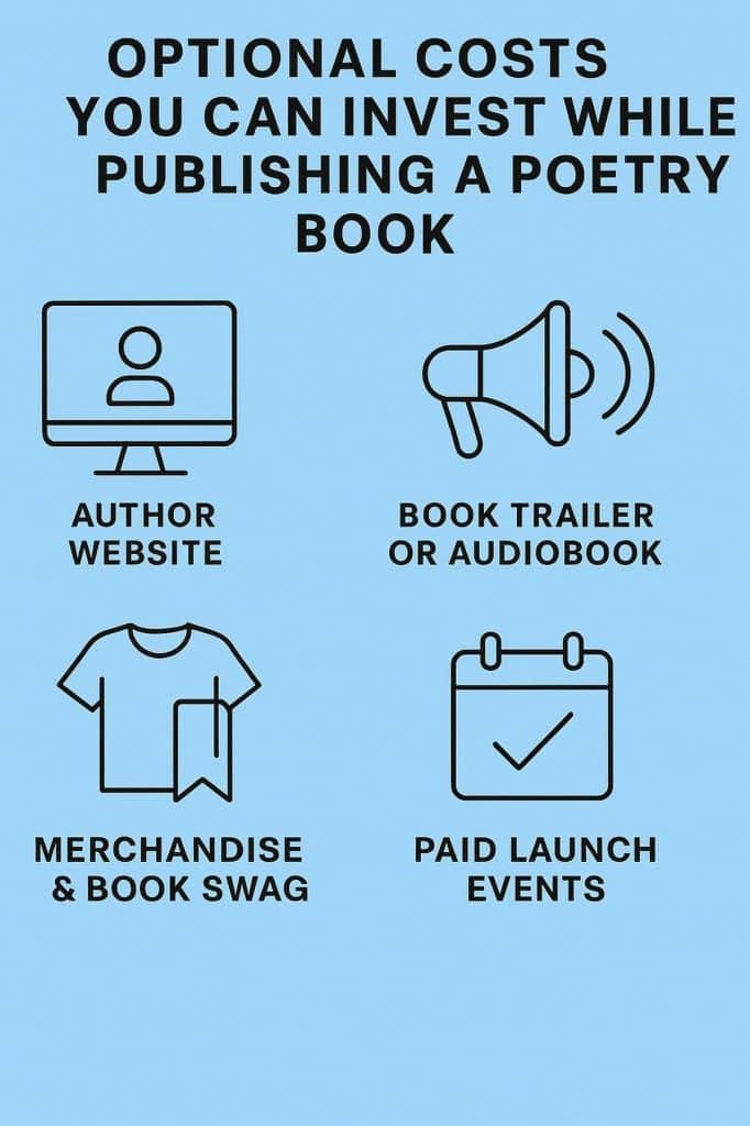 optional poetry book costs infographic