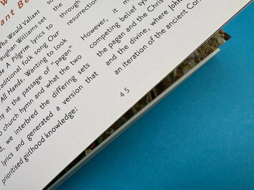 Poetry book interior page showing page numbers and MLA-style headers for a professional look.