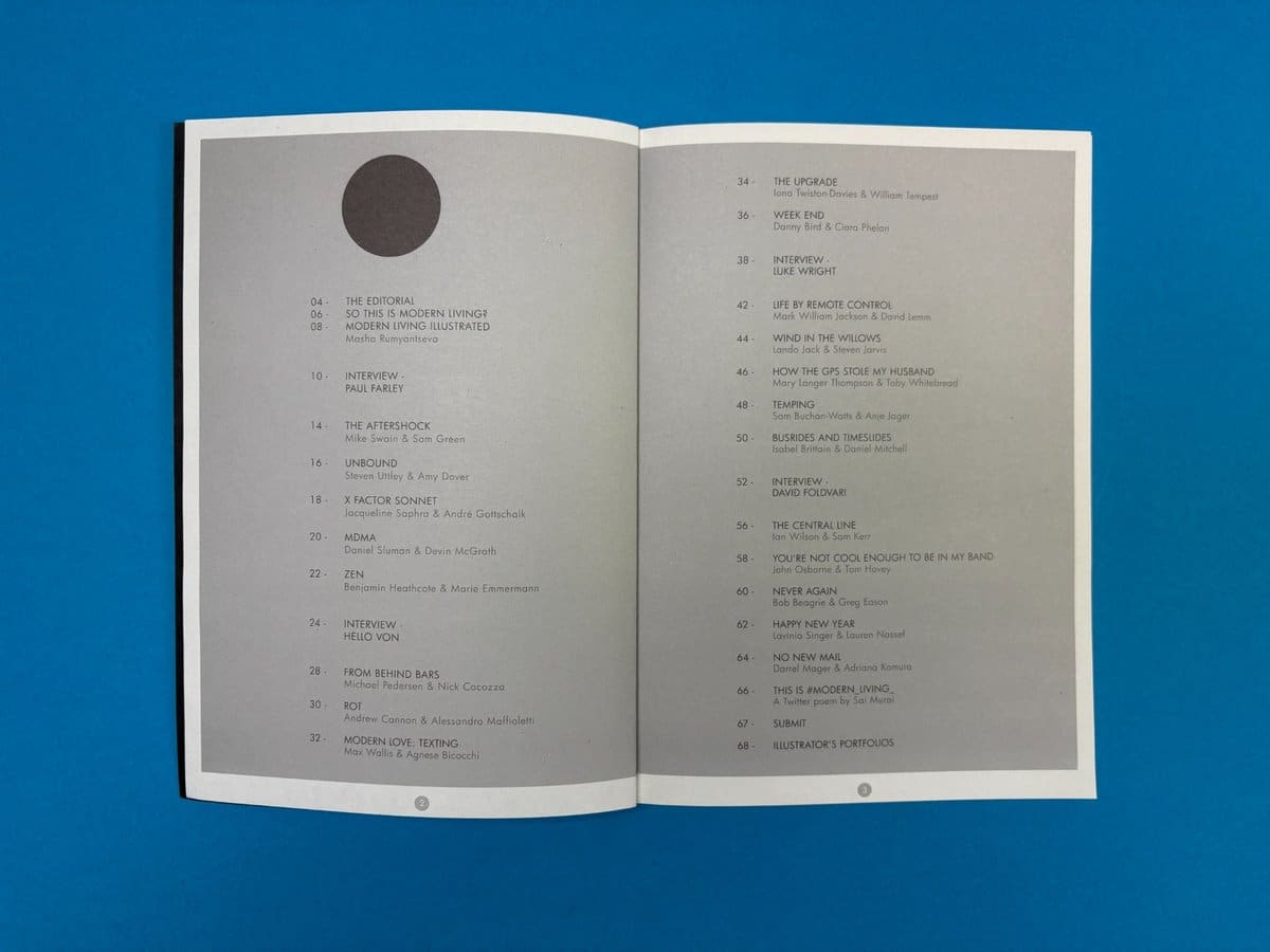 Table of contents page from a poetry book showing grouped sections and poem titles for easy navigation.