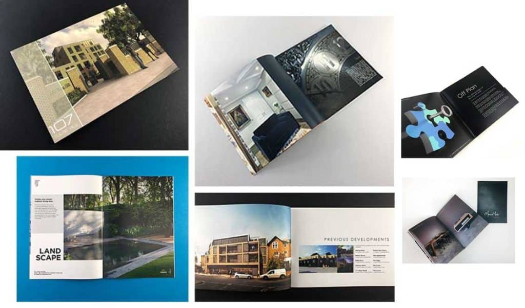 High quality brochure printing examples showing premium layouts and finishes by Ex Why Zed