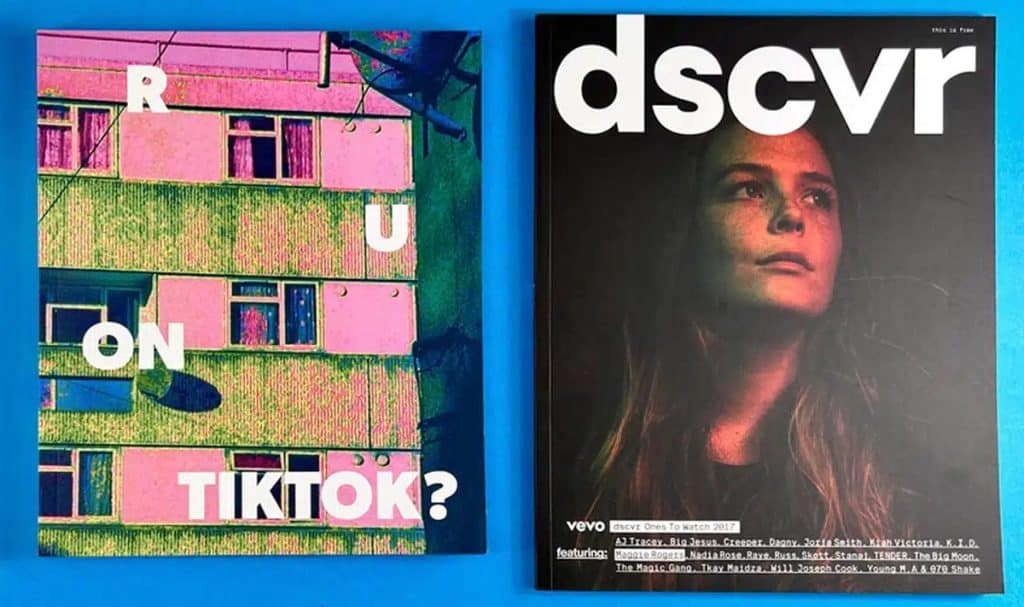 Magazine-style brochures with bold covers for high-visibility marketing campaigns