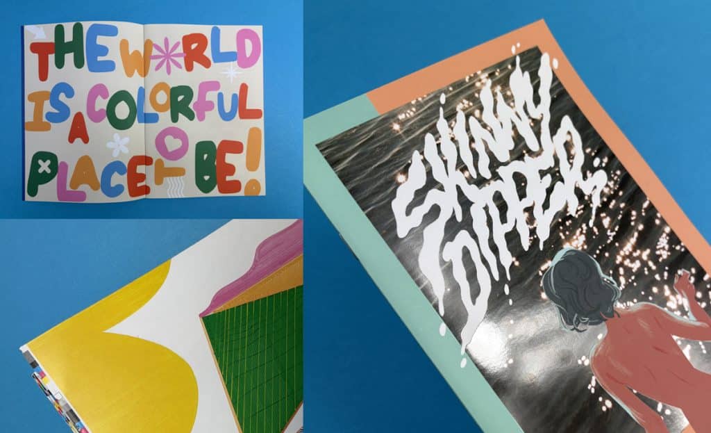 Hero image showcasing printed comic books on different paper types by Ex Why Zed