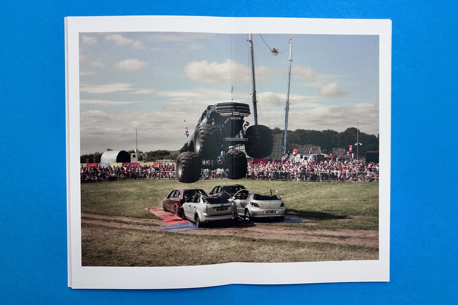 Safe zone example for full bleed printing with image kept inside margins away from the trim line