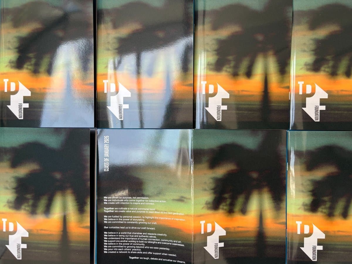 TPF Foundation Class of January 2026 A5 photography showcase booklet with gloss laminated cover